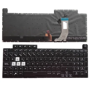 Испанская Клавиатура для Asus ROG Strix G17 G731 G731G G731GT G731GU G731GV G731GW G712 G712LU G712LV G712LW с RGB Подсветкой