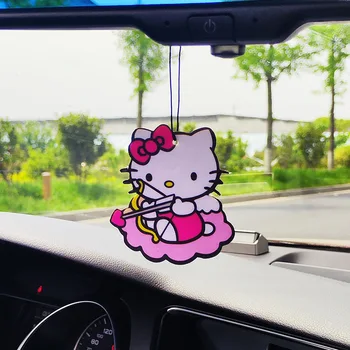 Подвеска с ароматом Sanrio Hello Kitty для автомобиля, стойкий ароматерапевтический ароматизатор, Модные украшения для дезодорации автомобилей, подарки 1