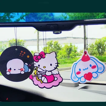 Подвеска с ароматом Sanrio Hello Kitty для автомобиля, стойкий ароматерапевтический ароматизатор, Модные украшения для дезодорации автомобилей, подарки 2
