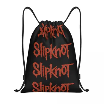 Изготовленная на заказ рок-н-ролльная группа Сумка с завязками на шнурке Мужская Женская Легкая музыка в стиле хэви-метал, Спортивный рюкзак для хранения в тренажерном зале