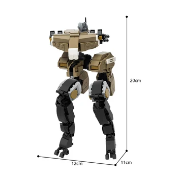 Игрушечный костюм из строительных блоков для большой беспилотной автономной боевой машины Gekko от Metaled Gear из 519 кирпичей для коллекции 1