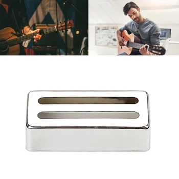 Крышка звукоснимателя для гитары С двумя прорезями и двойной катушкой, латунная крышка звукоснимателя, аксессуары для гитары