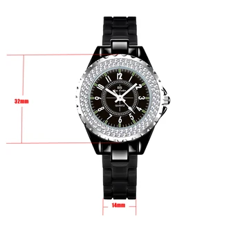 Керамические часы 2023 года, женские часы с кристаллами и бриллиантами, элегантные женские часы, наручные часы, керамические часы для женщин 1