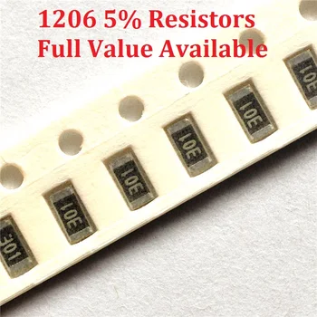 300 шт./лот SMD чип-резистор 1206 6.2R/6.8R/ 7.5R/ 8.2R/9.1R / Сопротивление 5% 6.2/6.8/7.5/8.2/9.1/ Омные резисторы 6R2 6R8 7R5 8R2 9R1 K