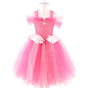 ШИКАРНОЕ платье принцессы МЕЧТЫ для девочек в цветочек, летняя пачка, свадьба, день рождения, детские платья, детский костюм для девочек, подростковый выпускной 5