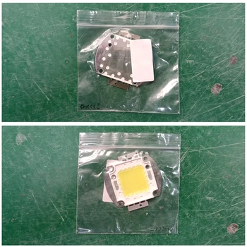 Светодиодный чип 100 Вт 7500ЛМ, белая лампочка, прожектор высокой мощности, встроенный DIY