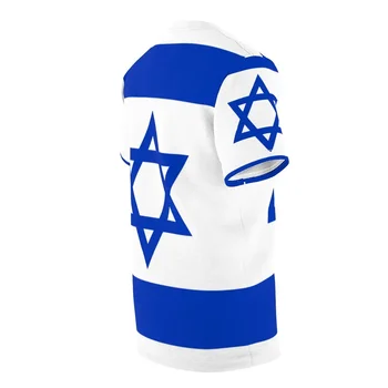 2023 Новая летняя футболка, модная футболка с изображением флага Израиля, 3D Футболка для мужчин, модные топы в стиле хип-хоп с круглым вырезом и коротким рукавом Оверсайз 4