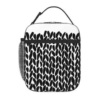 Отсутствующий Вязаный Ланч-Тотализатор Kawaii Bag Kids Lunch Bag Термальный Мешок Для Еды