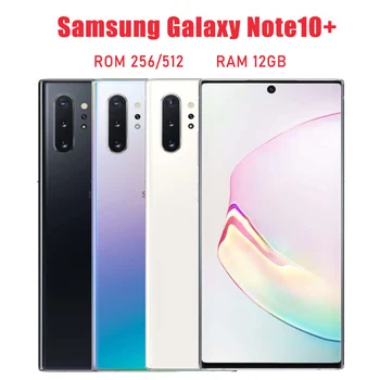 Оригинальный Разблокированный Samsung Galaxy Note10 + Note10 Plus 5G N976U 256 ГБ ПЗУ 12 ГБ ОЗУ Восьмиядерный 6,8 