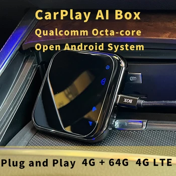 Беспроводной CarPlay Android 12 Android Auto Ai Box Mini USB Адаптер YouTube Для Audi Honda Nissan Kia VW Toyota Haval GPS-НОВИНКА 2023 года 3