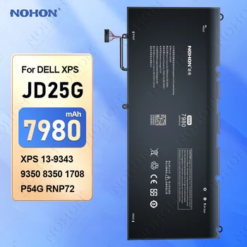 Аккумулятор для ноутбука NOHON Для DELL XPS 13-9343 9350 8350 1708 P54G JD25G RNP72 TP1GT 90V7W Батареи Встроенный Компьютерный Аккумулятор
