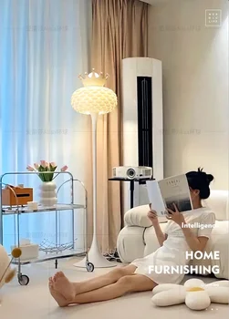 Торшер в виде короны, гостиная, спальня, принцесса, простота, современная вертикальная лампа