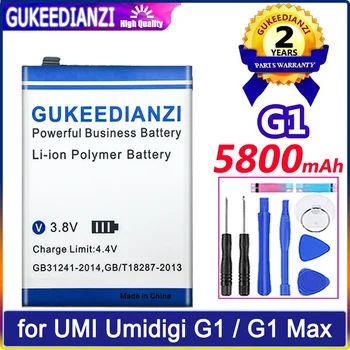 Аккумулятор GUKEEDIANZI емкостью 5800 мАч для UMI Umidigi G1/C1 Max G1Max C1Max Batteria