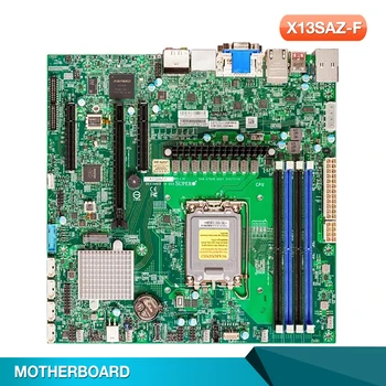 Материнская плата с двумя сетевыми адаптерами PCIE 5.0 M.2 DDR5 DP, поддержка HDMI I9 I7 I5 I3 для Supermicro X13SAZ-F
