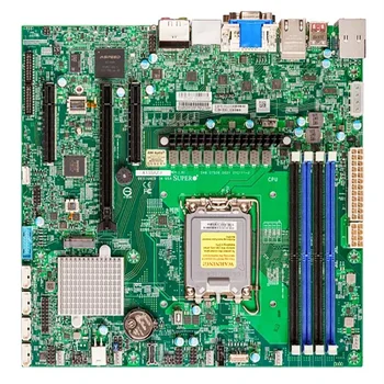 Материнская плата с двумя сетевыми адаптерами PCIE 5.0 M.2 DDR5 DP, поддержка HDMI I9 I7 I5 I3 для Supermicro X13SAZ-F 1