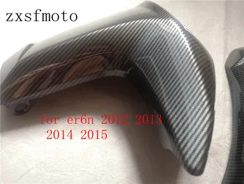ER-6N углеродистая поверхность пара Боковая Крышка Радиатора Панель Капота Для Kawasaki ER-6N ER6N 2012 2013 2014 2015 2016 ER 6N хорошо окрашенный 1