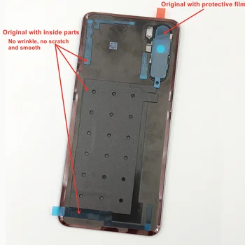 Для OnePlus Nord Оригинальная стеклянная крышка батарейного отсека, жесткая крышка задней двери, задняя панель корпуса С логотипом, Клейкая наклейка для объектива камеры 1