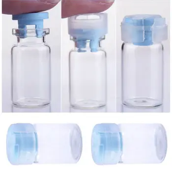 Пустая бутылка с крышкой Сладкого Карамельного цвета объемом 5 МЛ, Герметичные Стерильные Флаконы из Прозрачного стекла с сывороткой Wi E1YF 5