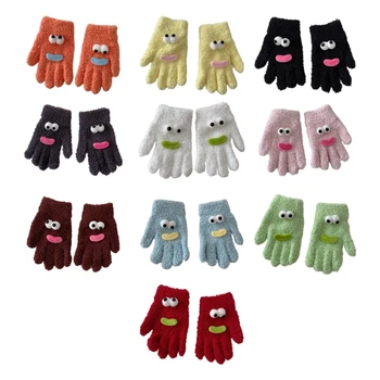 Зимние перчатки для малышей, мягкие зимние перчатки для маленьких девочек, забавные и функциональные теплые перчатки с забавным дизайном для гибкости и тепла