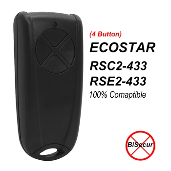 4 Кнопки для Hormann ECOSTAR 433 RSC2 RSE2 Пульт Дистанционного Управления Гаражными Воротами RSC2-433 RSE2-433 Замена Команды Открывания Ворот