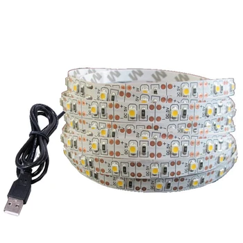 SMD 2835 DC 5V USB Светодиодная лента, световая лента, Гибкие светодиоды, освещение для комнаты, подсветка телевизора, Декоративная лампа для домашнего декора 0,5- 5 м 1