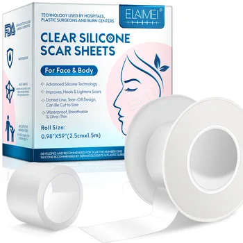 Невидимая силиконовая лента для шрамов на лице (рулон 0,98 