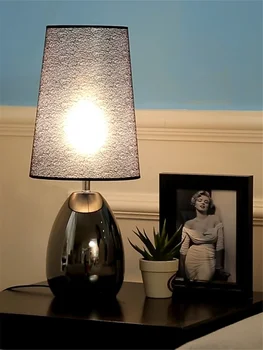 Прикроватная лампа для спальни, роскошь и простота, скандинавский стиль, теплая атмосфера, высококачественная минималистичная настольная лампа 0