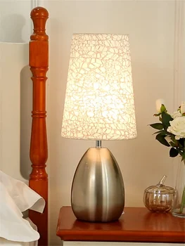 Прикроватная лампа для спальни, роскошь и простота, скандинавский стиль, теплая атмосфера, высококачественная минималистичная настольная лампа 1