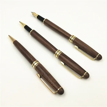 Ручки с гелевыми чернилами CPDD 0,5 мм, быстросохнущие нейтральные ручки, ручки с тонкими чернилами, ручки для подписи из орехового дерева, гладкие ручки для письма, школьные принадлежности 4