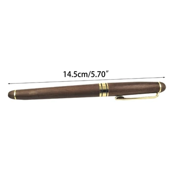 Ручки с гелевыми чернилами CPDD 0,5 мм, быстросохнущие нейтральные ручки, ручки с тонкими чернилами, ручки для подписи из орехового дерева, гладкие ручки для письма, школьные принадлежности 5