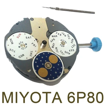 Новые и оригинальные детали часового механизма с японским кварцевым механизмом MIYOTA 6P80