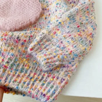 Новая зимняя одежда для маленьких девочек, детский свитер, любимый вязаный свитер для малышей, трикотаж для новорожденных, хлопковый детский пуловер с длинными рукавами, топы от 1 до 6 лет 5