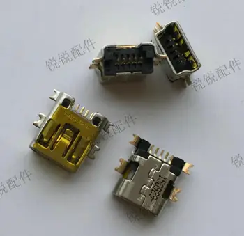 Бесплатная доставка для 2UB3011-170111 MINI USB база 5P позолоченная потайная пластина 1,7 мм USB порт для зарядки 0