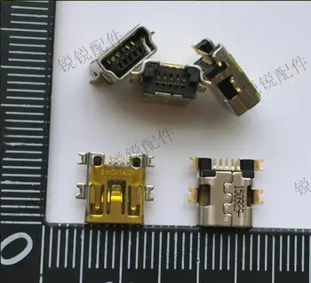 Бесплатная доставка для 2UB3011-170111 MINI USB база 5P позолоченная потайная пластина 1,7 мм USB порт для зарядки 1
