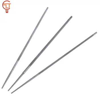 3 штуки круглых напильников для бензопилы 4 мм, 4,8 мм, 5,5 мм для заточки точилки для цепной пилы, обычно деревообрабатывающих инструментов 4