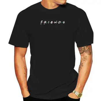 Мужская футболка Friends TV Show F.R.I.E.N.D.S, Повседневные футболки из чистого хлопка, Футболки с коротким рукавом, Одежда с круглым вырезом, Идея подарка