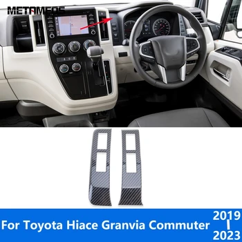 Для Toyota Hiace Granvia Commuter 2019-2022 2023 Аксессуары для отделки приборной панели приборов из углеродного волокна