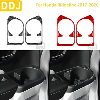 Для Honda Ridgeline 2017 2018 2019 2020 Аксессуары из углеродного волокна для салона автомобиля, Подстаканник на заднюю дверь, наклейка для отделки рамы