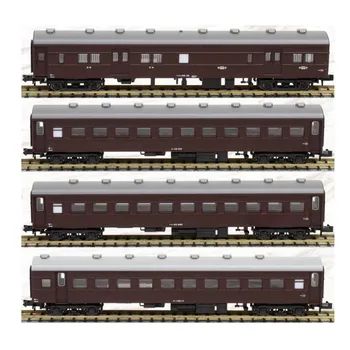 Модель поезда в масштабе KATO N D51, Паровоз, Старый пассажирский вагон, комбинация 1 + 4, модель железнодорожного вагона 1/160, игрушка 2