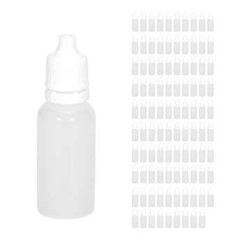 100ШТ 15 мл Пустых пластиковых бутылок-пипеток для жидкости для глаз, пипетки для многоразового использования, бутылки