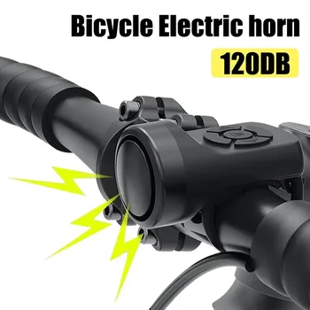 Велосипедный Электрический звонок USB-клаксон для зарядки велосипеда MTB Предупреждение о горном велосипеде Защитное кольцо Водонепроницаемый Звонок Аксессуары для велоспорта 1