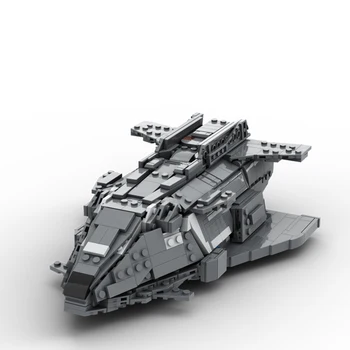 Космическая модель боевого корабля MOC Federal, кирпичи, элитный опасный космический корабль, крейсер, строительный блок, детская игрушка, подарок на день рождения 3