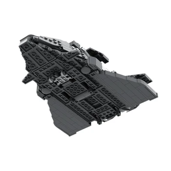 Космическая модель боевого корабля MOC Federal, кирпичи, элитный опасный космический корабль, крейсер, строительный блок, детская игрушка, подарок на день рождения 4