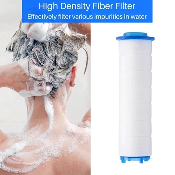 Сменный фильтр для душа 60шт для жесткой воды - Фильтр для воды для душа с высокой производительностью для удаления хлора и фтора 2