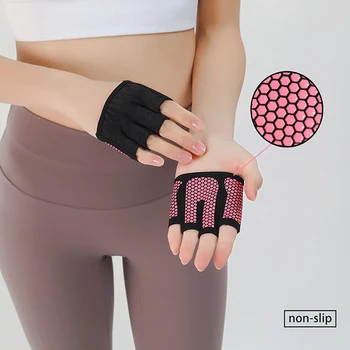 Перчатки для спортзала, перчатки для поднятия тяжестей, перчатки для бодибилдинга, спортивные велосипедные нескользящие дышащие для мужчин, женщин, размеры S/M/L 4