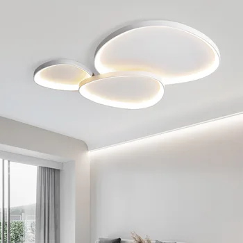 современный светодиодный потолочный светильник, декоративные потолочные светильники, тканевый потолочный светильник, люстра, потолочный светильник, потолок