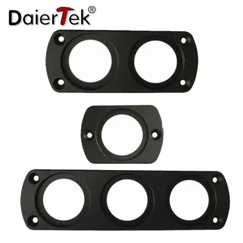 DaierTek DIY Автомобильное USB зарядное устройство, переключатель, панель вольтметра для прикуривателя, вольтметр, розетка 12 В, держатель для крепления на панели питания