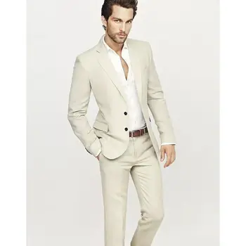 Приталенный мужской костюм-двойка (куртка + брюки) Комплект новой модной джентльменской одежды для официальных мероприятий