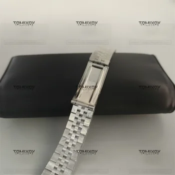 18 мм 19 мм 20 мм Серебристый ремешок для часов из нержавеющей стали с плоским концом, браслет Подходит для часов Rolex Sekio007 skx005 2