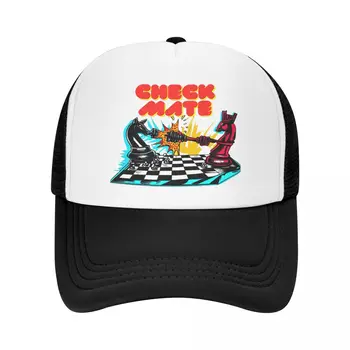 Проверьте, товарищ! Бейсболка с шахматным дизайном, Сетчатая шляпа для мужчин и женщин, Стильные кепки для дальнобойщиков, кепки с козырьком Snapback